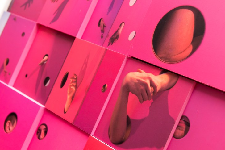 PINK BOX INSTALLATION YHA BRIGHTON 2015